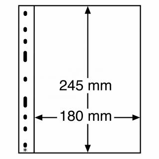 Albové listy OPTIMA, 1 kapsa, 180 x 245 mm Typ: Černé