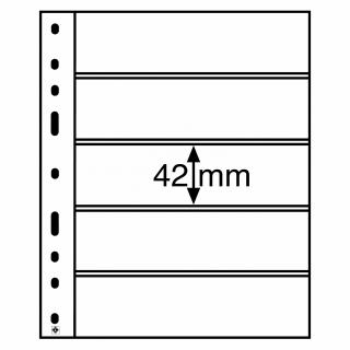 Albové listy OPTIMA, 5 kapes, 180 x 42 mm Typ: Černé