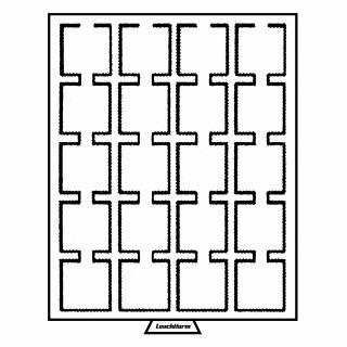 Boxy na mince, čtvercové, červené Velikost 1 pole: 50 x 50 mm