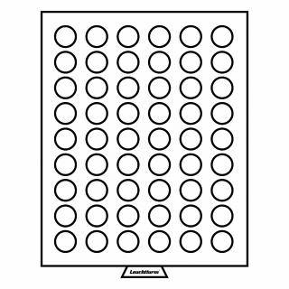 Boxy na mince, kulaté, tmavě červené Velikost 1 pole: Ø 27 mm