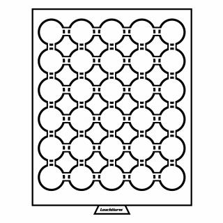 Boxy na mince v bublinkách ULTRA INTERCEPT Velikost 1 pole: Ø 27 mm