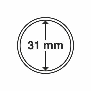 Bublinky na mince, 10 ks Ø: 31 mm