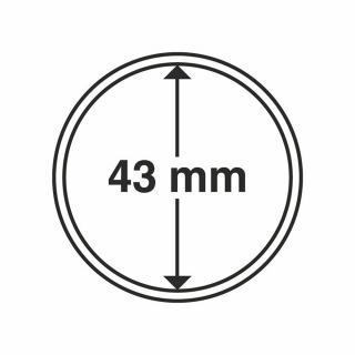 Bublinky na mince, 10 ks Ø: 43 mm