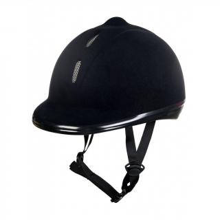 Jezdecká helma -New Flock- HKM Barva: Černá, Velikost: S