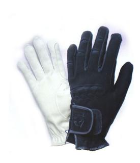 Jezdecké rukavice Tattini techno-semiš, bílé Barva: Bílá, Velikost: L