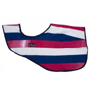 Odpocovací deka  -Fashion stripes- HKM Barva: Červená/modrá, Velikost: 135cm