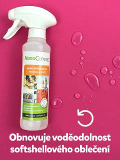 Nano impregnace softshellu (na textil i kůži) 500 ml