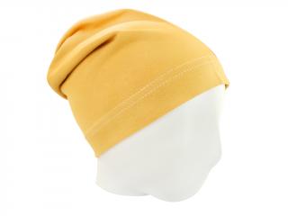 V-Mart, Jarní/podzimní čepice - hořčice 50-52 cm