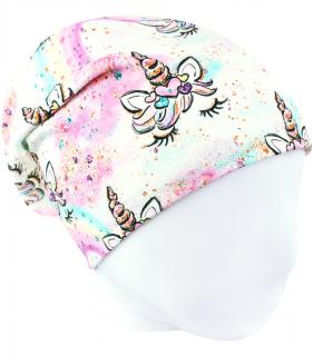 V-Mart, Jarní/podzimní čepice Jednorožčí očička 48-50 cm