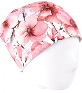 V-Mart, Jarní/podzimní čepice Květiny 52-54 cm