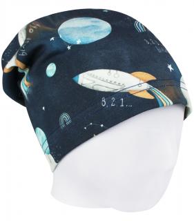 V-Mart, Jarní/podzimní čepice Vesmír 44-46 cm