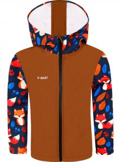 V-Mart, Softshellová bunda Lišky (s fleecem) 86/92