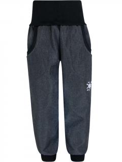 V-Mart, Softshellové kalhoty šedý melír (s fleecem) 104