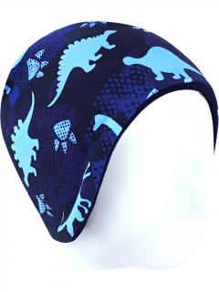 V-Mart, Zateplená čepice Modří dinosauři 48-50 cm