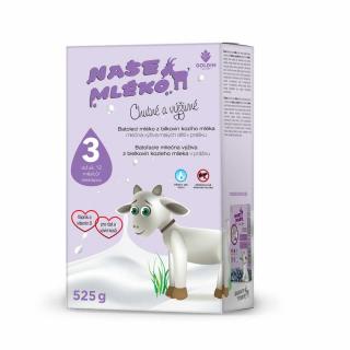 Batolecí kozí mléko pro růst a vývin NAŠE MLÉKO 3, 525g