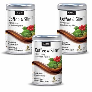 Keto káva Coffee4Slim s extraktem ze zelené kávy Zvolte variantu: 3x 60 porcí, 360g