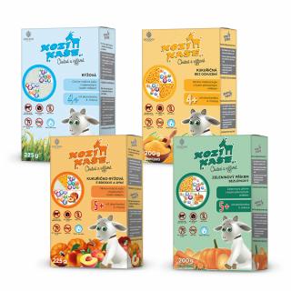 Multipack bezlepkových příkrmů 4x Kozí kaše od 5. měsíce