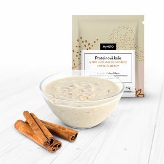 MyKETO Proteinová kaše s příchutí jablko-skořice s beta-glukany Zvolte variantu: 20×40 g