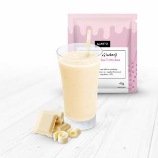 MyKETO Proteinový koktejl s příchutí bílá čokoláda Zvolte variantu: 20×40 g