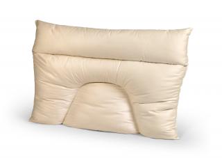 Velký zdravotní vlněný polštář Besky Premium Varianta: set Premium: velký zdravotní polštář 90×70 cm + povlečení ze 100% biobavlny v barvě šampaňské…
