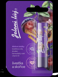 Jelení lůj | Švestka a skořice | Dokonalá péče o rty díky švestkovému oleji