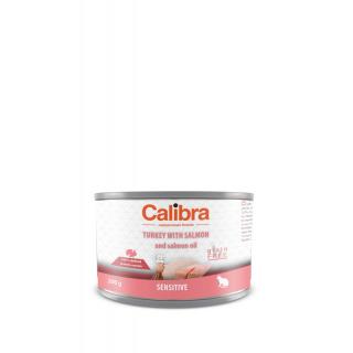 Calibra Cat konz. Sensitive krůta a losos 200g