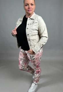 Džínová bunda BAHAM/BEIGE Velikost: 3XL