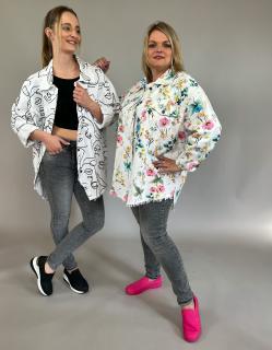 Džínová bunda PALERMO vzory: Květ