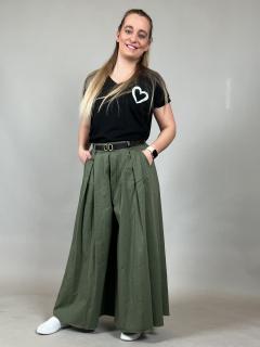 Kalhotová sukně BOTANI Barva: Khaki