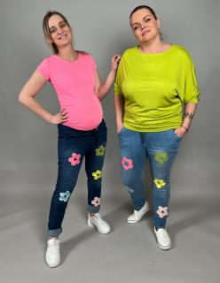 Kalhoty na gumu JEANS/COLORS Barva: Tmavě modrá
