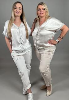 Kalhoty na gumu SABINE Barva: Bílá