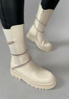 Kotníkové boty MITCH/BEIGE Velikost: 40