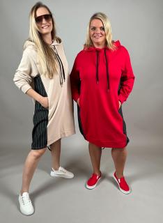 Mikinové šaty LOVESTY Barva: Béžová