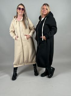 Mikinový kabátek LONG/SPECIAL Barva: Béžová