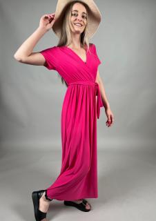Šaty dlouhé DREW Barva: Fuchsiová