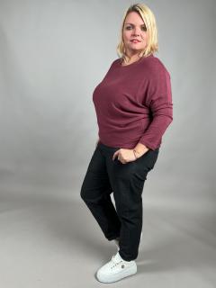 Tričko úpletové AGATHA Barva: Vínová
