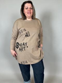 Tunika ART Velikost a barva: Hnědá XL