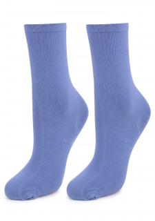 Bavlněné dámské ponožky FORTE 58 BLUE, ONE-SIZE (univerzální)