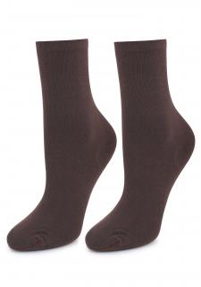 Bavlněné dámské ponožky FORTE 58 BRONZO, ONE-SIZE (univerzální)