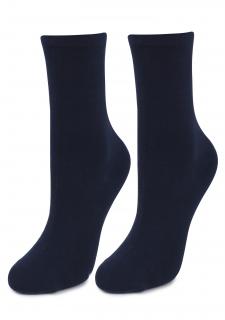 Bavlněné dámské ponožky FORTE 58 DEEP BLUE, ONE-SIZE (univerzální)
