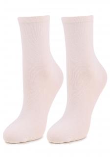 Bavlněné dámské ponožky FORTE 58 ECRUI, ONE-SIZE (univerzální)