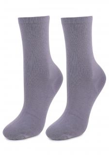 Bavlněné dámské ponožky FORTE 58 GREY, ONE-SIZE (univerzální)