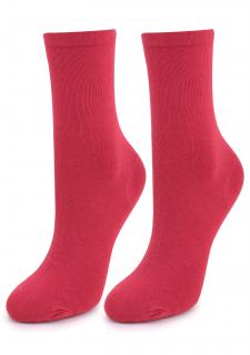 Bavlněné dámské ponožky FORTE 58 INTENSE TOMATO, ONE-SIZE (univerzální)