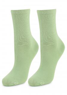 Bavlněné dámské ponožky FORTE 58 INTENSE VERDE, ONE-SIZE (univerzální)