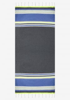 Bavlněný plážový ručník - deka POUPEE MARILYN BLUE, ONE-SIZE (univerzální velikost)