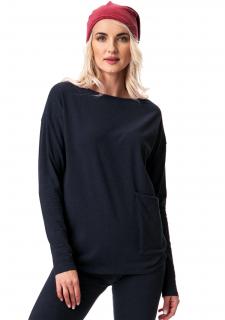 Dámské bavlněné termo tričko s dlouhým rukávem HOT TOUCH LHB 729 KEY černá, XL