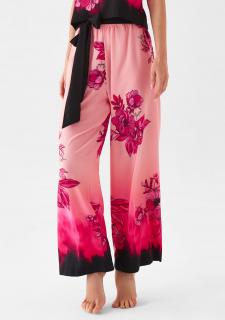 Dámské květované pyžamové kalhoty WILD ORCHID POUPEE MARILYN PINK, 36