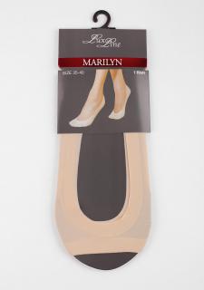 Dámské nízké ponožky s otevřenou špičkou LUX LINE NF NEW MARILYN VISONE, ONE-SIZE (univerzální)
