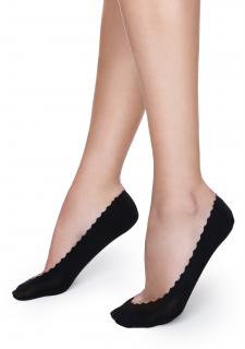 Nízké ponožky LUX LINE K21 BLACK, ONE-SIZE (univerzální)