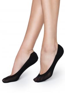 Nízké ponožky LUX LINE NORMAL COTTON BLACK, ONE-SIZE (univerzální)